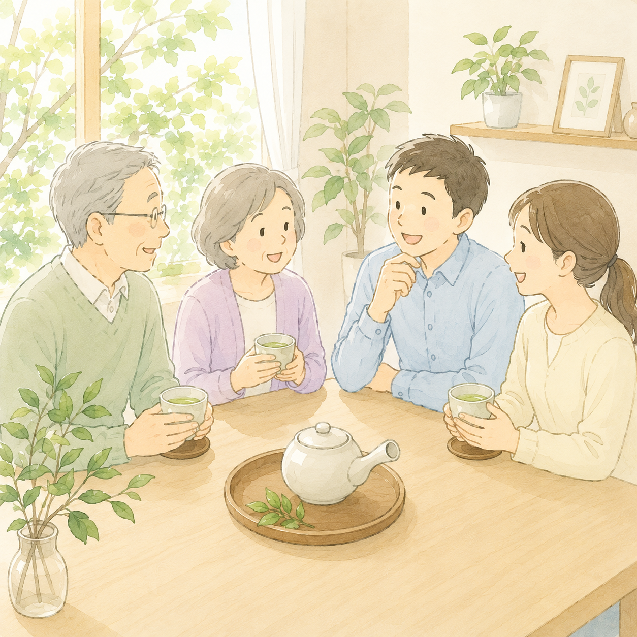 【資産税部】新茶の季節に、家族で考える相続のこと